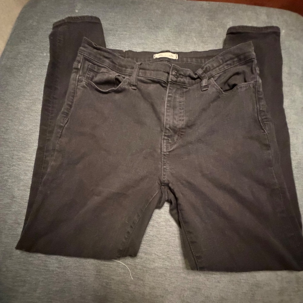 Madewell Roadtripper Mens Skinny Jeans Black Wash Size 31 Stretch‎ Denim